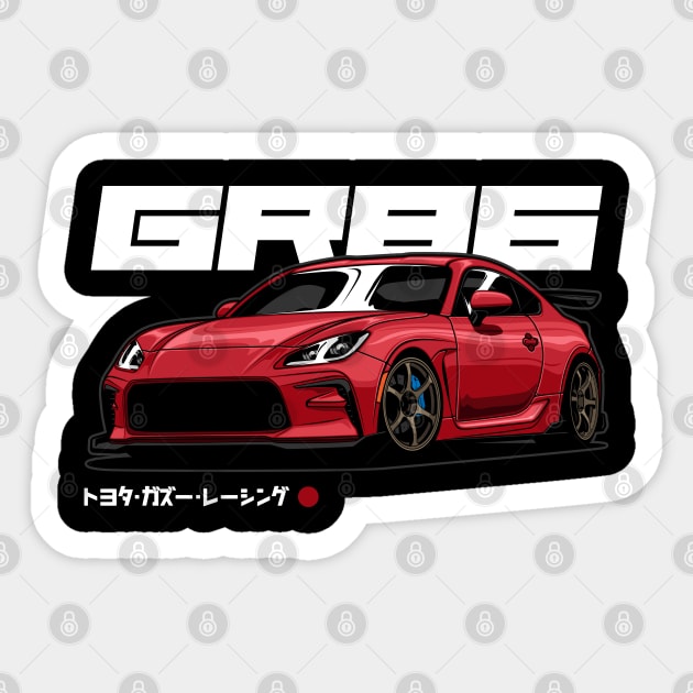 Toyota GR 86 Sticker by idrdesign